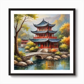 Chinese Pagoda 6 Art Print