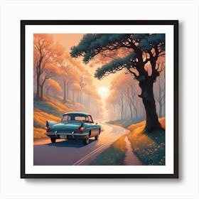 Road In The Woods Art Print