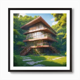 House In The Forest Art Print