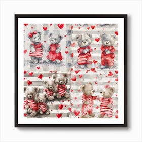 Teddy Bears Art Print