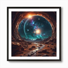 Space Cave 1 Art Print