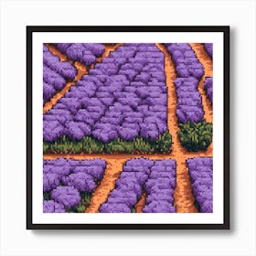 Lavender Field 1 Art Print