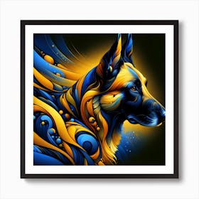 Belgian Malinois 02 Art Print