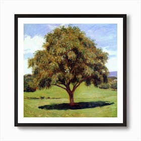 Tree In A Field Art Print