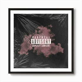 Parental Advisory - Explicit Content (red) Art Print