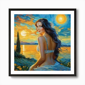 Sunset gh Art Print