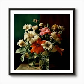 Flowers In Vases Art Print