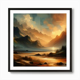 Abstract Horizons 8 Art Print