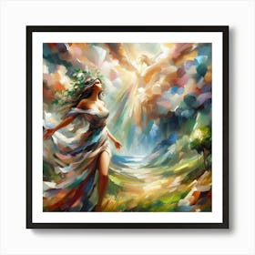 Angel Of The Sky Art Print