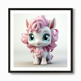 Cute Unicorn 859 Art Print