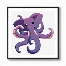 Elephant Octopus Mutant Hybrid Art Print