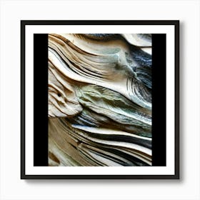 Wavy Wood Art Print