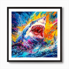 Great White Shark Art Print