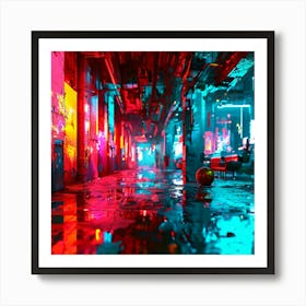 Neon City Art Print