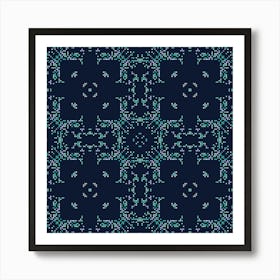 Abstract geometric symmetric mosaic pattern 1 Art Print