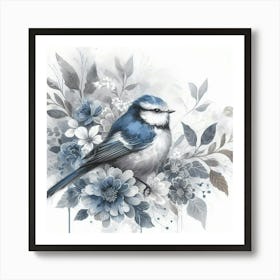 Blue Tit Canvas Print Art Print