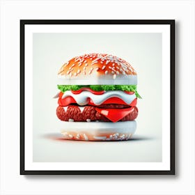Cheeseburger Iconic (33) Art Print