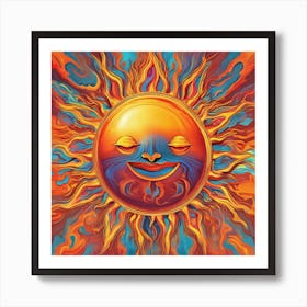 An Abstract Sun One Art 2 Art Print