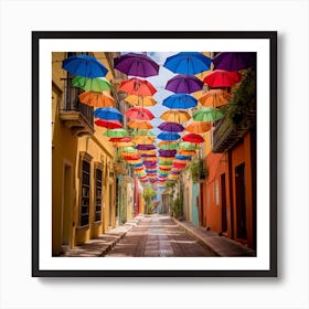 Colorful Umbrellas 4 1 Art Print