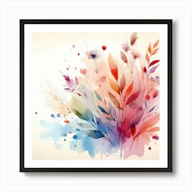 Watercolor Flowers 32 Art Print