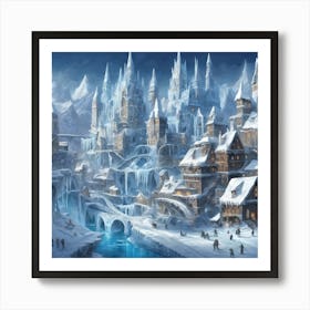 Ice City Art Print