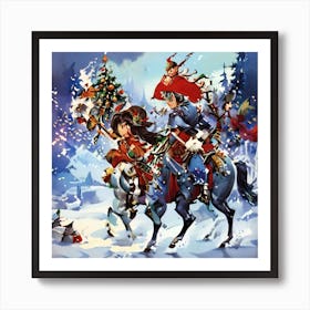 Christmas In Korea Art Print