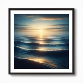 Sunrise Over The Ocean Art Print