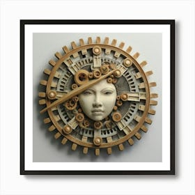 Clock Face Art Print