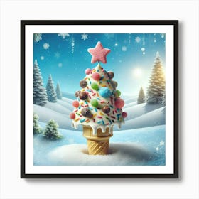 Ice Cream Tree Art Print