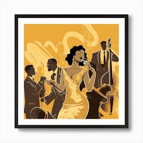 Jazz Music 7 Art Print