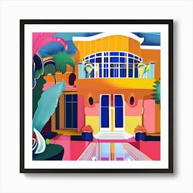 House Of Palms Art Print