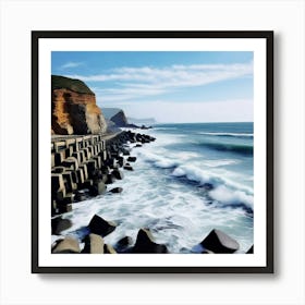 Cliffs On The Coast Art Print