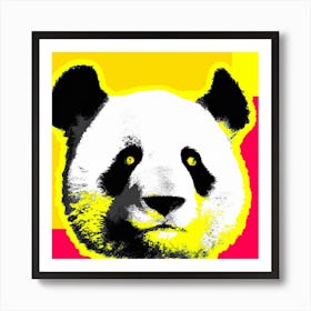 Panda Head Art Print