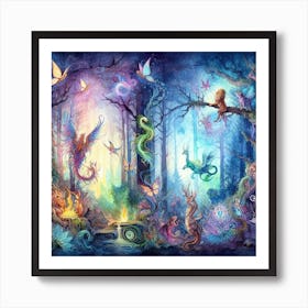 Fairy Forest 3 Art Print