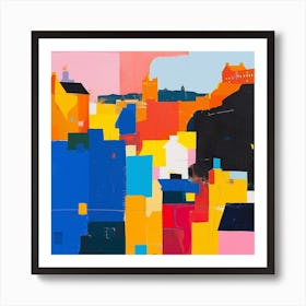 Abstract Travel Collection Edinburgh Scotland 3 Art Print