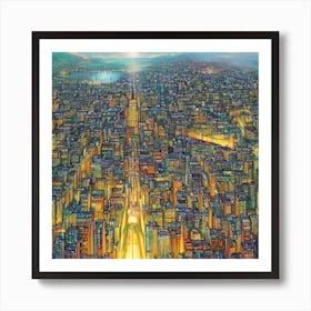 City At Night Art Print