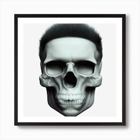 Skull With A Beard Art Print