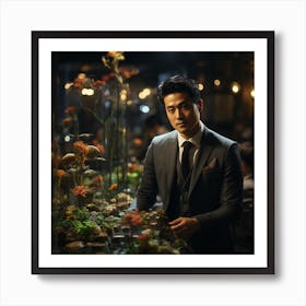 Man In A Suit 5 Art Print