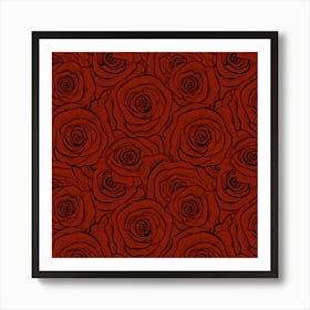 Red Roses Art Print