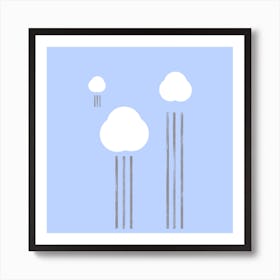 Raining Art Print