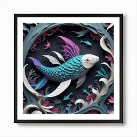 Paper Fish Art Print