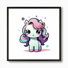 Cute Unicorn 635 Art Print