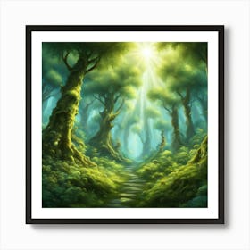 Fantasy Forest 25 Art Print