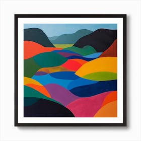 Abstract Travel Collection Chile 2 Art Print