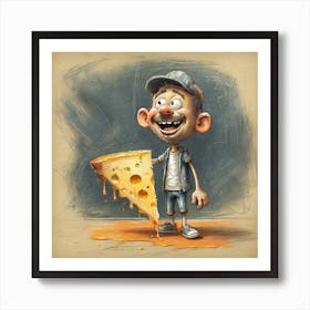 Cheesy Boy Art Print