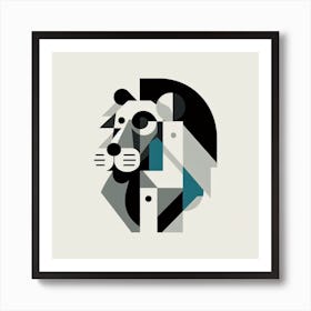 Geometric Lion Art Print