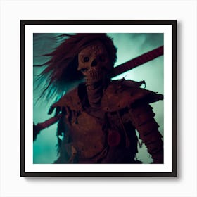 Zombie Warrior Art Print