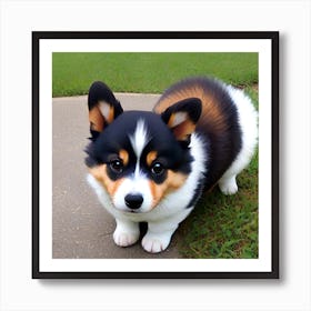 Pembrokeshire Corgi Art Print