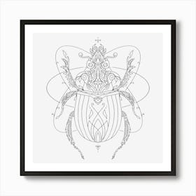 Mandala Insect 06 Art Print