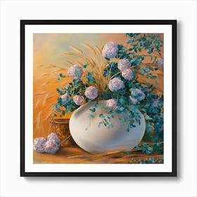 Flowers In A Vase 21 Art Print